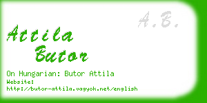 attila butor business card